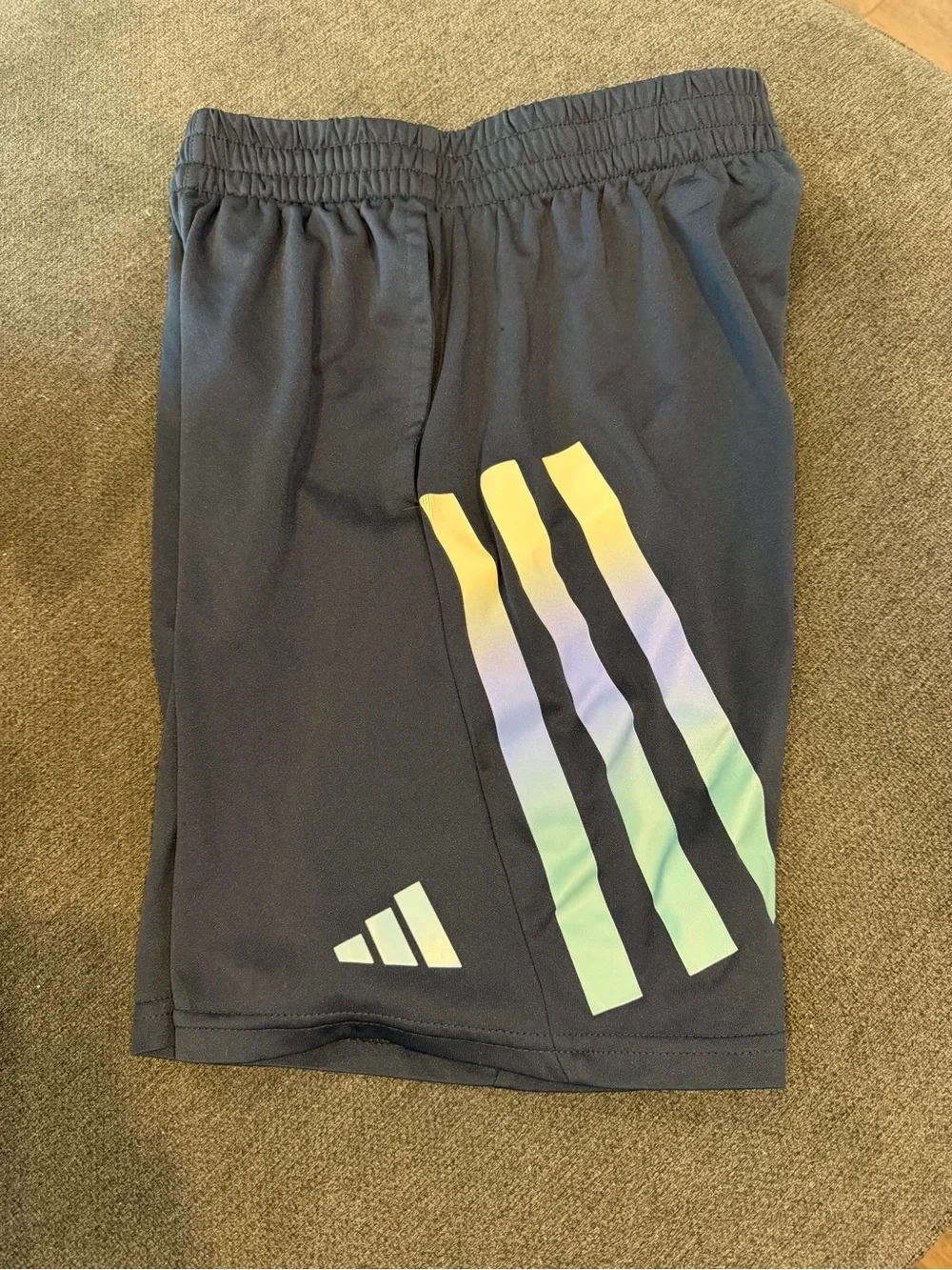 Adidas Navy Athletic Shorts w/ Gradient Detail